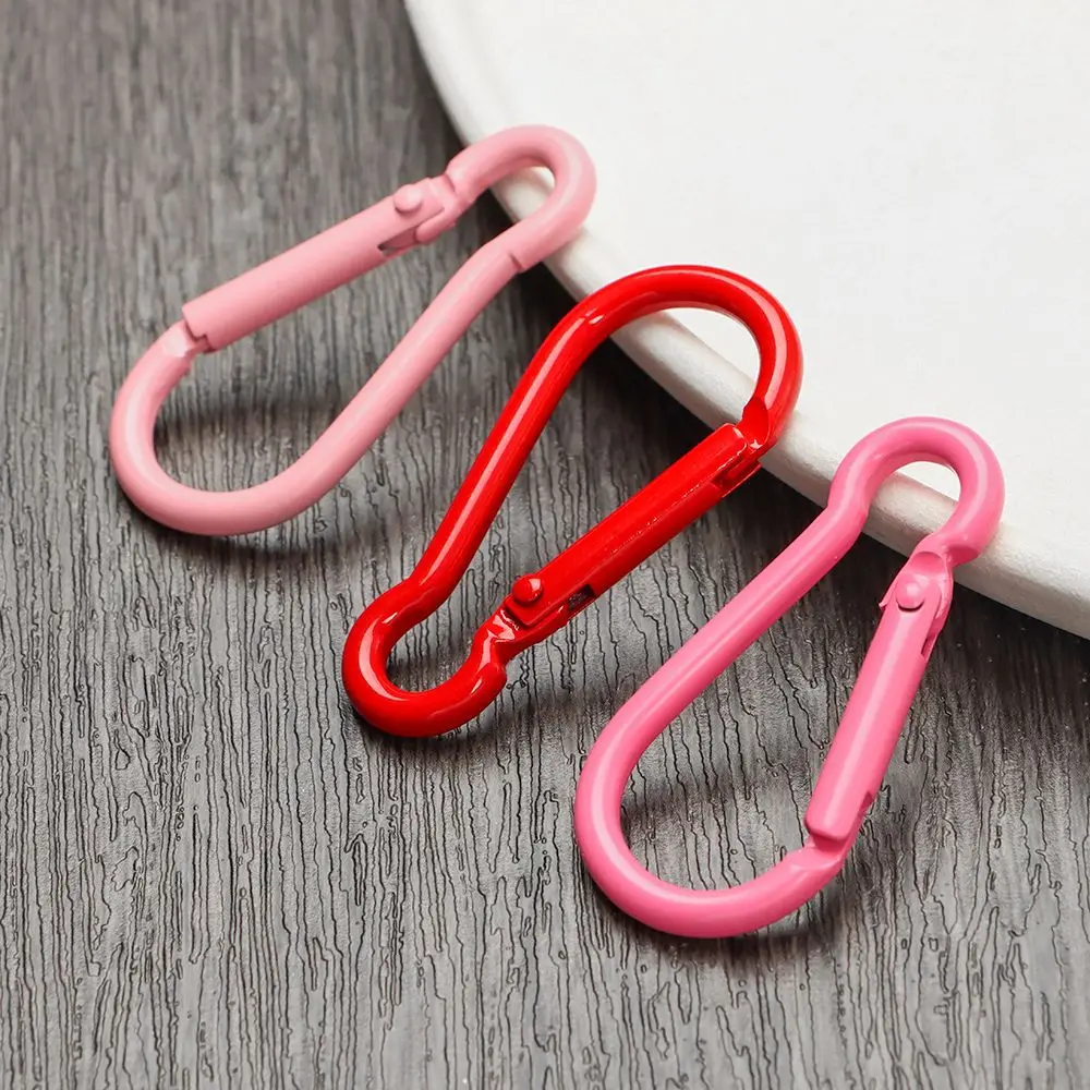 5Pcs New Aluminum Alloy Carabiner Outdoor Spring Snap Clip Water Bottle Hooks Keychain Climbing Camping Hiking Quickdraws Tools 4