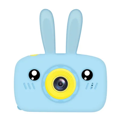 Детская мини-камера Full HD 1080 P, портативная цифровая видеокамера, 2 дюйма, экран, дисплей для детей, для игр, для обучения, камера 3 - Цвет: Синий