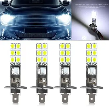 

55W LED Headlight Bulbs 12 SMD-5050 LED Headlight Bulbs Kit Light H1 6000K