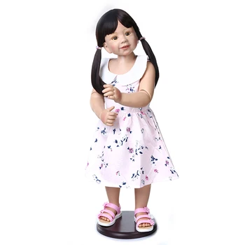 

87cm Handmade Doll Full Body Vinyl Silicone Baby Doll Toys Realistic Toddler Reborn Doll for Children Birthday Gift