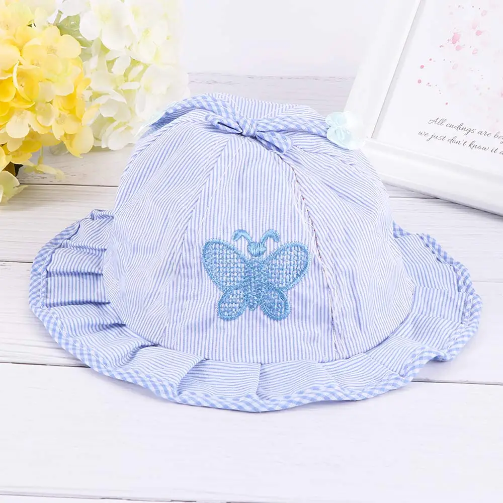 1Pcs Baby Hat Girl Bucket Cap for 3 to 12 Months Infant Kids Girls Toddler Summer Flower Bow-knot Sun Hats