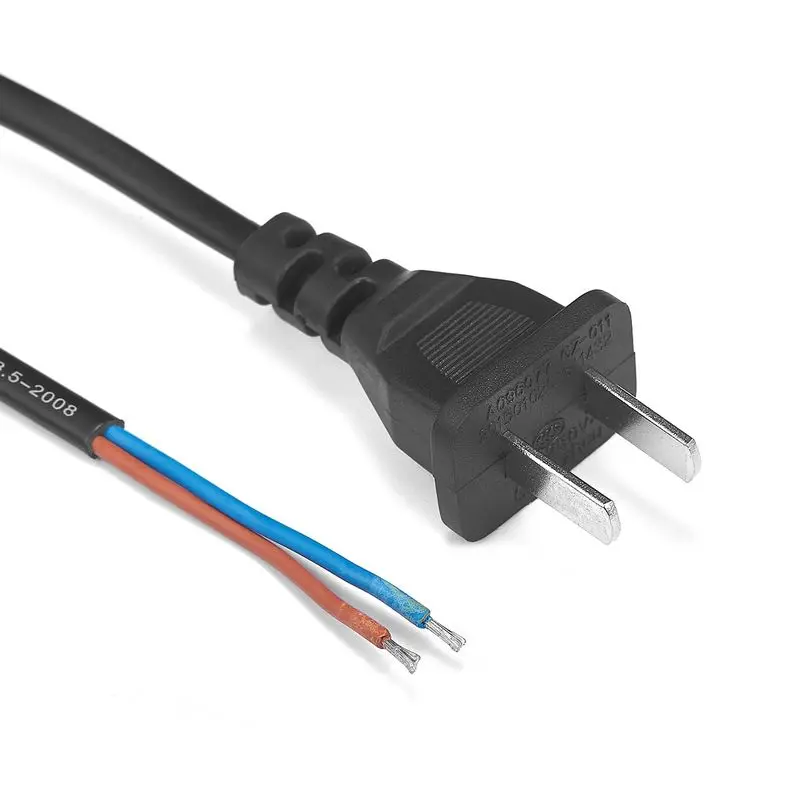 

US Plug Power Cable 1.5m 5ft 220V Replacement Pigtail Electrical Cable CN Japan AC Power Cord For Lamp Extension Sockets Radio