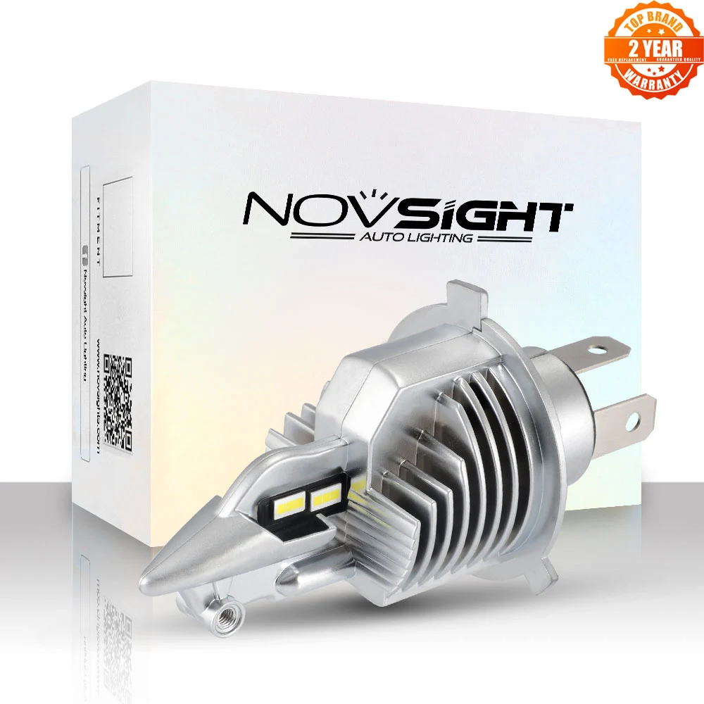 Novsight светильник для головы мотоцикла H4 Led 6000LM 35 Вт Супер Белый 6500 к мопед скутер
