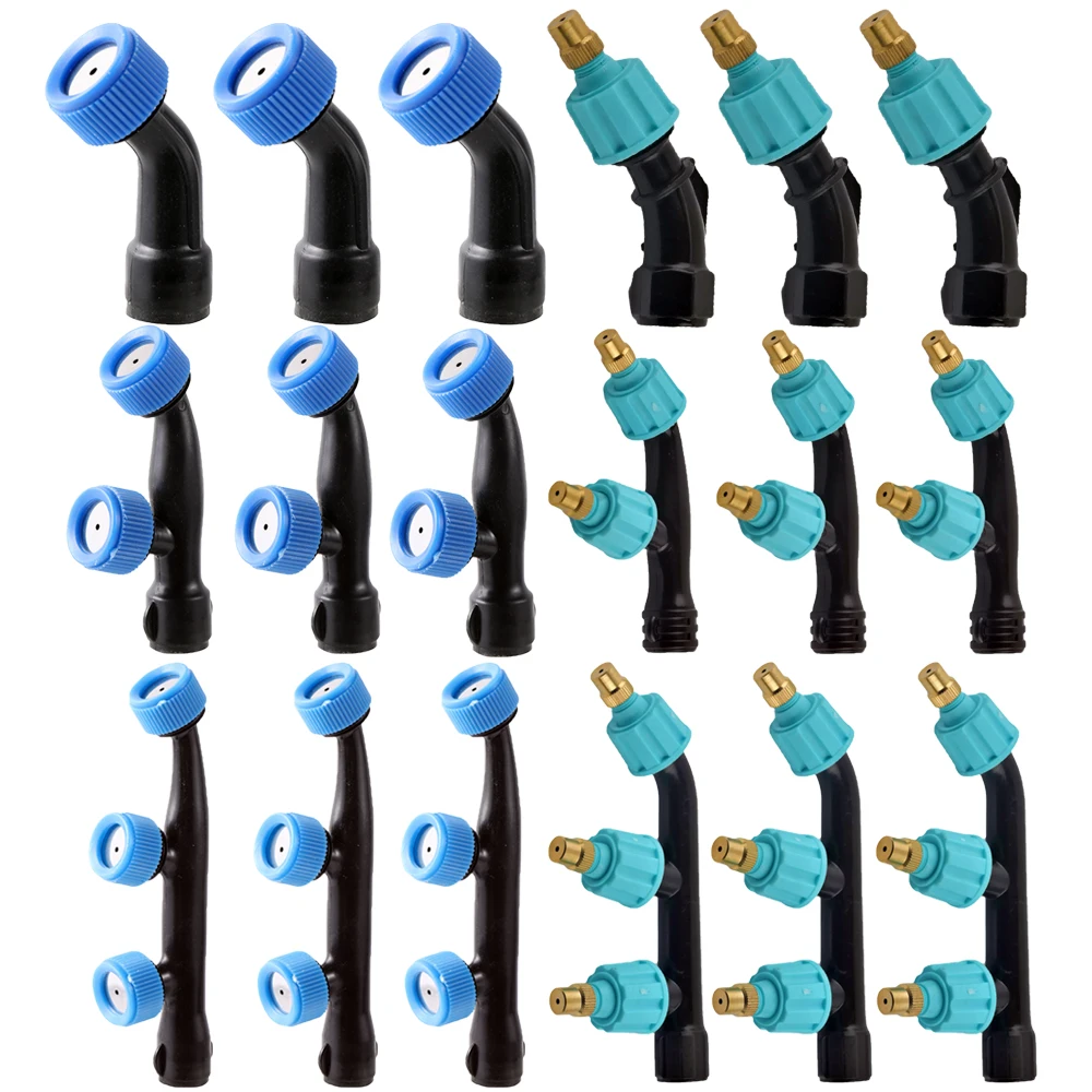 농업용 구리 분무 분무기 노즐, 단일, 이중, 3 노즐 헤드,