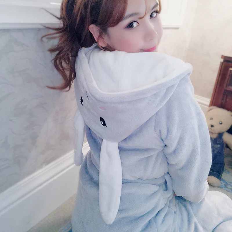 Women Winter Extra Long Thick Grid Flannel Bath Robe Soft Peignoir Sexy Warm Dressing Gown Bathrobe Bridesmaid Wedding Robes