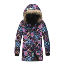 Новая мода Мужская винтажная печать Теплый карман с капюшоном зимняя куртка из искусственного меха с длинным рукавом повседневное пальто