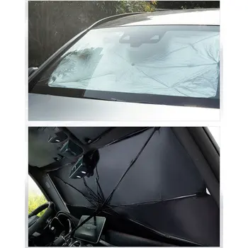 

Car Sunshade Interior Front Window Sun Shade Cover UV Protector Sun Blind Umbrella SUV Sedan Windshield Accessories