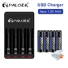 PALO 1.2v AAA 300mah Rechargeable Battery + LED Smart Charger for 1.2v Nimh Nicd AA AAA Rechargeable Battery ► Photo 1/6