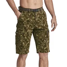 MORUANCLE мужские повседневные камуфляжные карго шорты с многокарманный Военный стиль камуфляж тактические Короткие брюки для мужчин размер 29-38