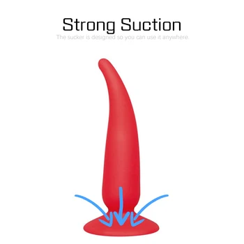 Adult Sex Toys Silicone Anal Plug with Strong Suction Cup Dildo Masturbation Anal Vaginal Stimulator Butt Plug Adult Sex Produt 5