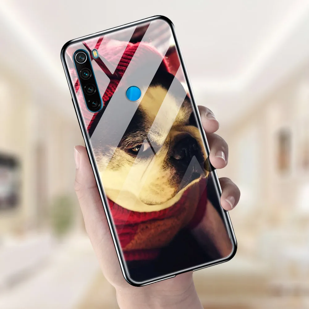 Чехол из закаленного стекла для Xiaomi Redmi Note 8 T, чехол для Xiaomi Redmi Note8T 8 T, мягкий чехол-бампер для Redmi Note 8 T 8 T, Funda