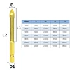 XCAN Carbide TCT Glass Drill Bits 1 Set 1/4'' Hex Shank Titanium Coated Power Tools Accessories Wall Glass Hole Drill ► Photo 2/6