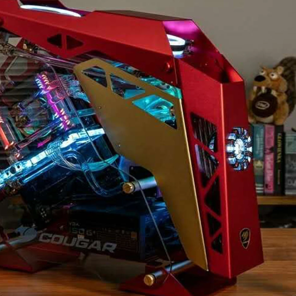 Transparente Chassis Plate, Tampa Lateral para Cougar