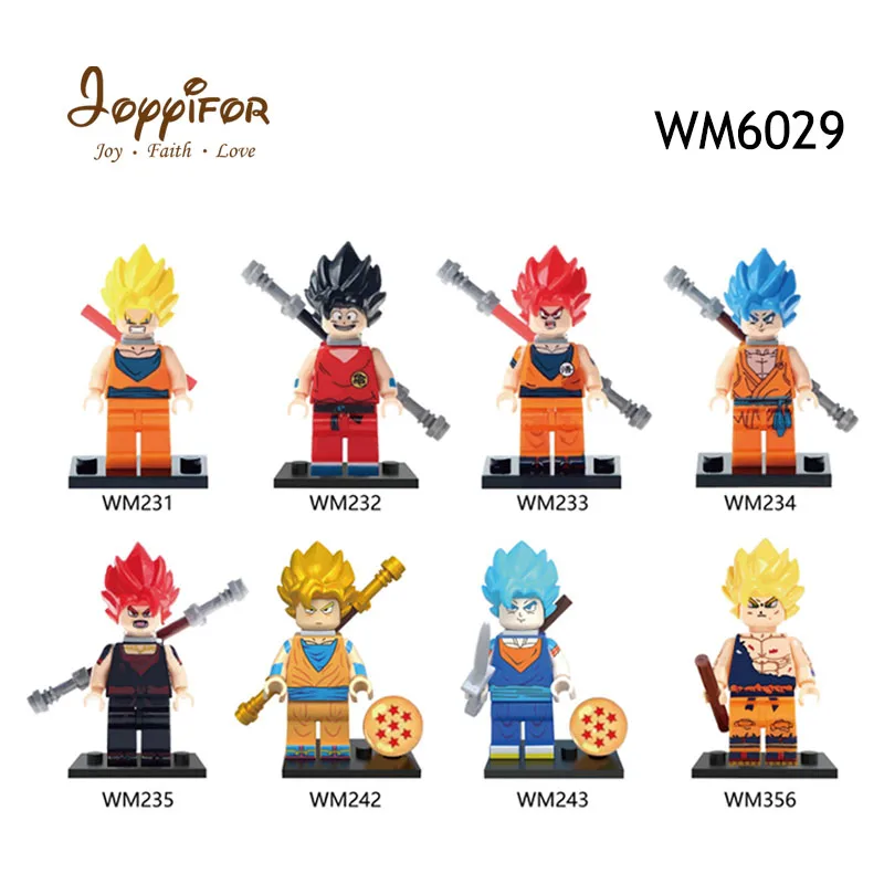 18 компл./лот Dragon Bills серия Cell Vegeta Beerus Son Goku Saiyann assembly Kit Экшн фигурки строительные блоки кирпичи детские игрушки