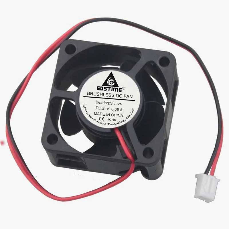 1PCS Gdstime 40mm x 20mm 4cm 40x40x20mm DC 24V 2Pin Mini Brushless Cooling Cooler Fan New 4020