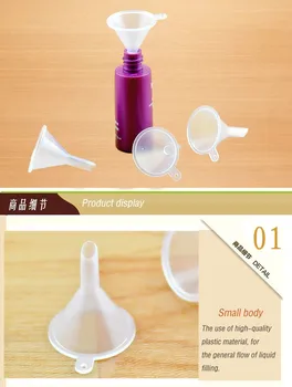 

10 pcs Filling Empty Bottle Packing Tool For Travel Plastic Mini Small Funnels For Perfume Liquid Essential Oil Splitter