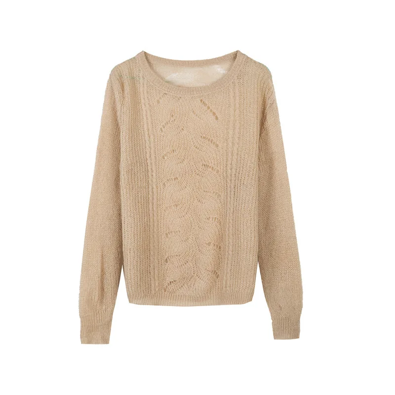 2020 Spring Casual THin Purple Color Sweater Woman Lazy Wind Hollow Out Thin Pullover Loose Mohair Knitting Tees Female 2020 Spring Casual THin Purple Color Sweater Woman Lazy Wind Hollow Out Thin Pullover Loose Mohair Knitting Tees Female