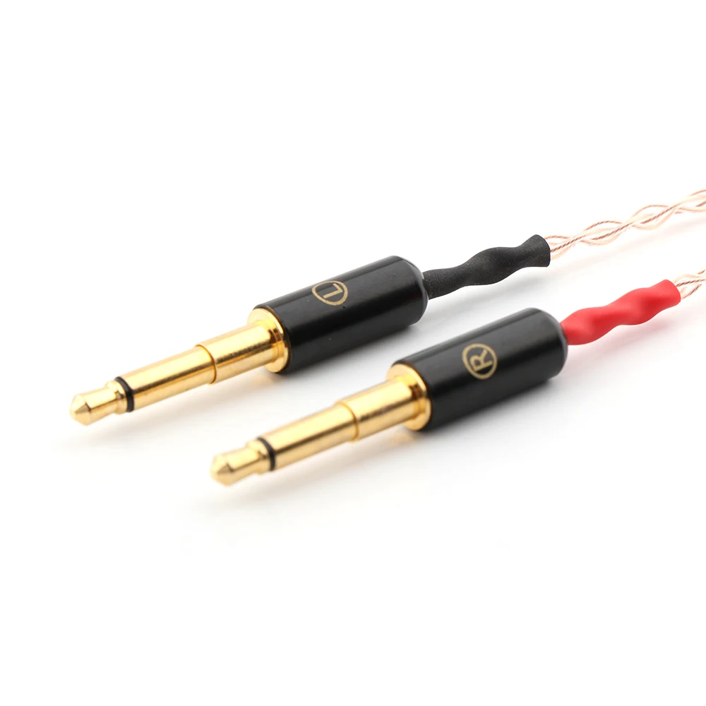8cores Replacement Headphones Cable Audio Upgrade Cable For Meze 99 Classics Focal Elear Headphones Pure Copper Cable