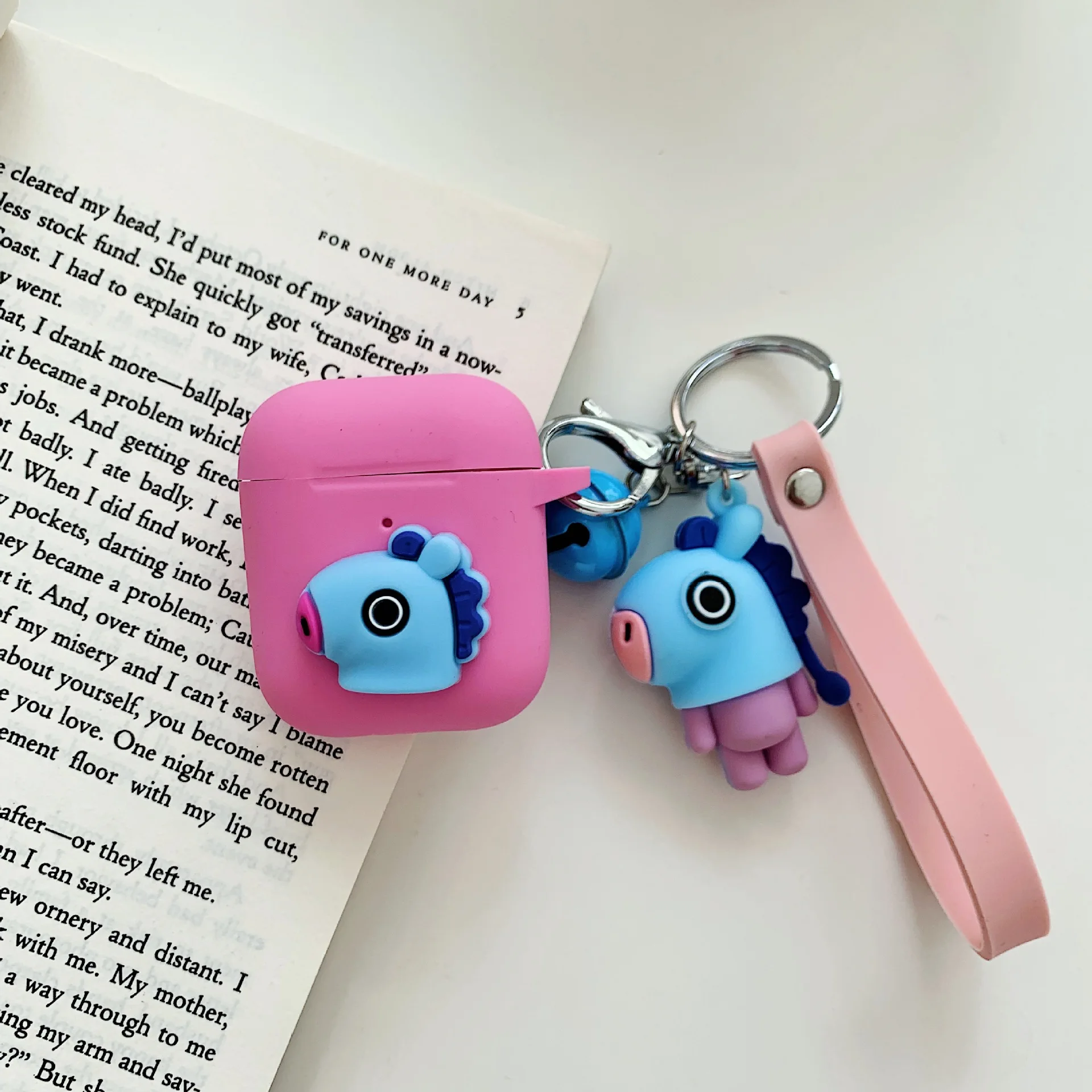 For AirPods Силиконовый чехол для наушников для AirPods, Модный чехол с изображением животного для Apple Airpods Pro, силиконовый чехол для наушников, аксессуары, Брелоки для ключей - Цвет: For AirPods