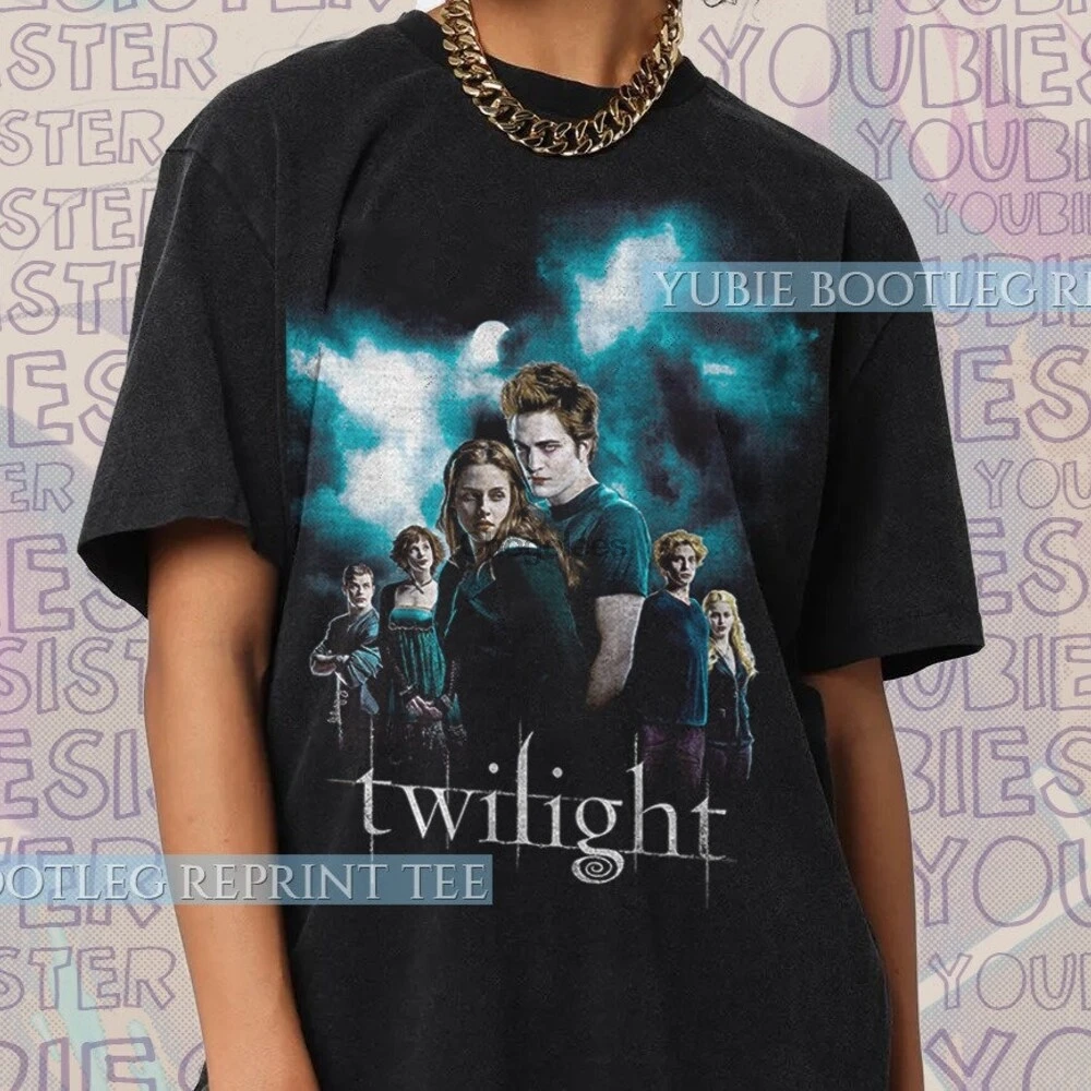 Camiseta con póster película de Saga Crepúsculo Retro de los años 70, 80 y 90|Camisetas| - AliExpress