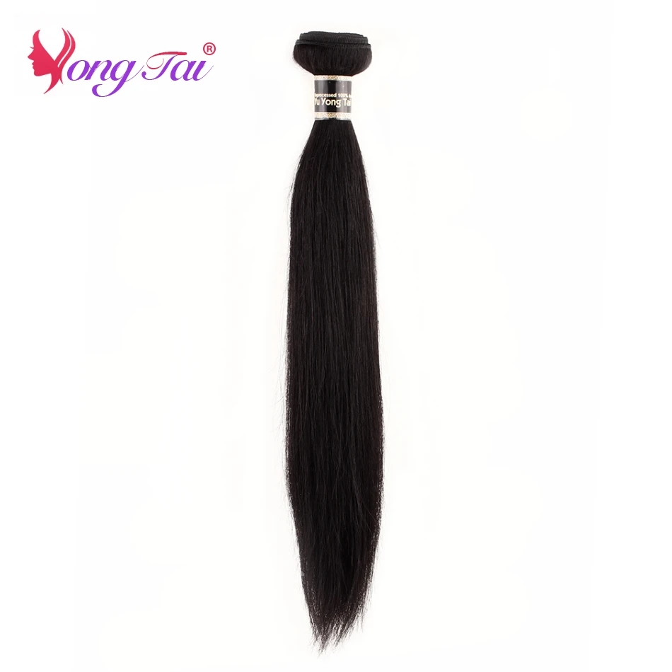 

YuYongTai Brazilian Straight hair Weave bundles 100% Human hair One Bundle Non Remy Extension Customized 8-30 inches
