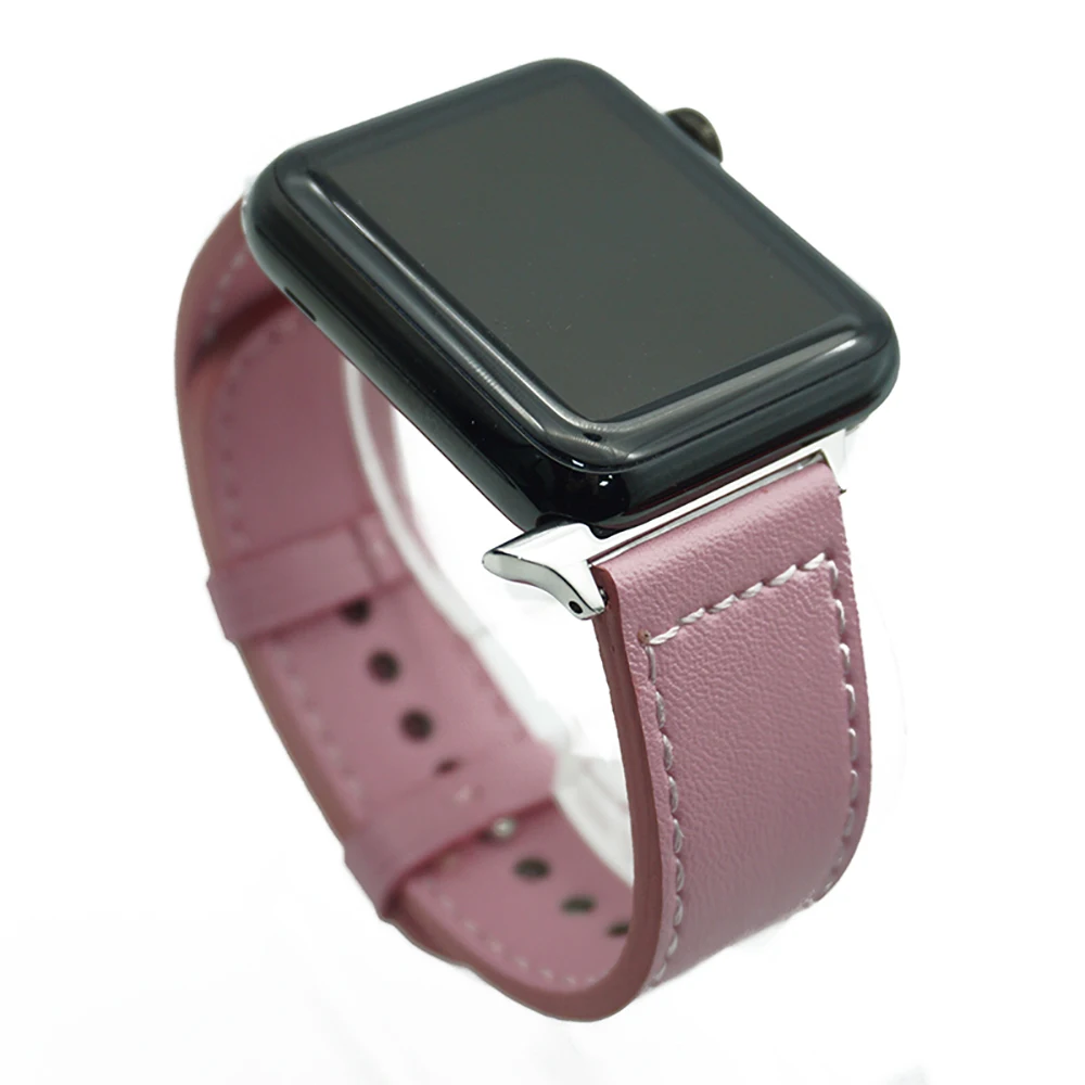 

Loop Strap For Apple Watch Band 44mm 40mm Apple Watch Band 42mm 38mm iwatch Belt 5/4/3/2/1 Genuine Leather Watchband Bracelet