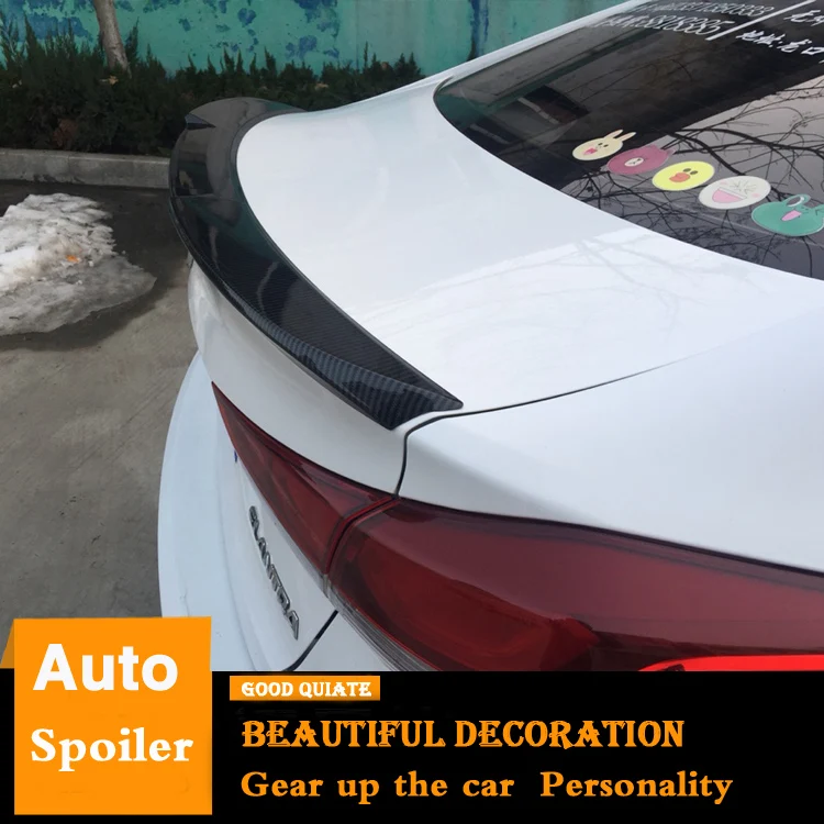 Подходит для Hyundai Elantra 2016 2017 2018 спойлер спортивный ABS Материал Черный Белый