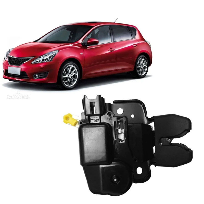 

Black Car Tailgate Boot Lock Latch Actuator Metal Rear Trunk Lock for Nissan Tiida (C11) 2007-2014 84631ED400