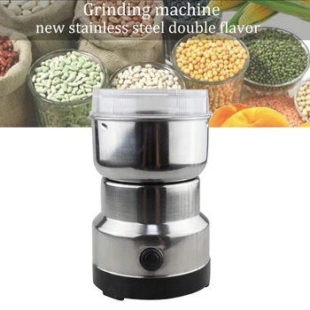 

Practical Home Kitchen Products Parts Stainless Steel Mini Electric Coffee Grinder Household Bean Herbal Food Crusher