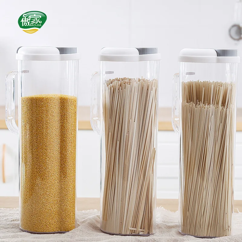 

Noodles Storage Box Household Large Capacity Kitchen Plastic Food Put Installed Noodles of Sealed Jar Storage Jar Milk Cans