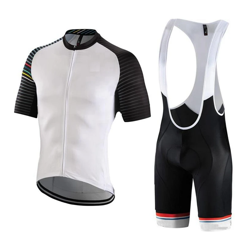 BLACK CYCLING COLLECTION REFLECT SHORT SLEEVE JERSEY SUIT bib shorts MTB set SL RBX ropa ciclismo hombre TEAM CYCLE JERSEY - Цвет: 12