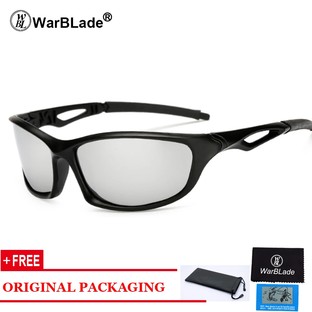 silver lens Солнцезащитные очки WarBLade мужские поляризованные очки ночного видения солнцезащитные очки с желтыми стеклами антибликовые Новое поступление очков - Цвет линз: silver lens