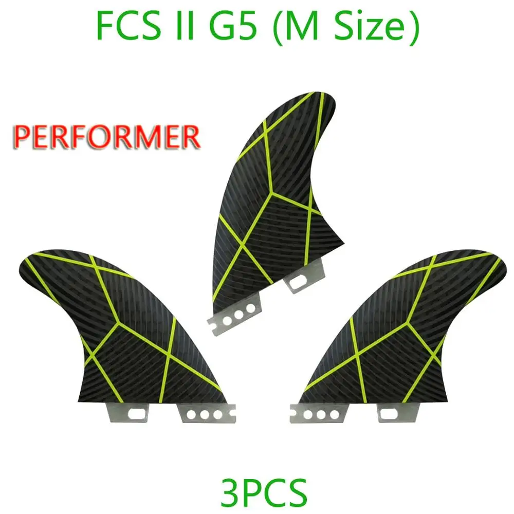 FCS II G5 перфоратор PC honeycomb внутри фольга Средний плавники Подруливающее устройство 3 шт./компл. G7 доска для серфинга плавники - Цвет: 2