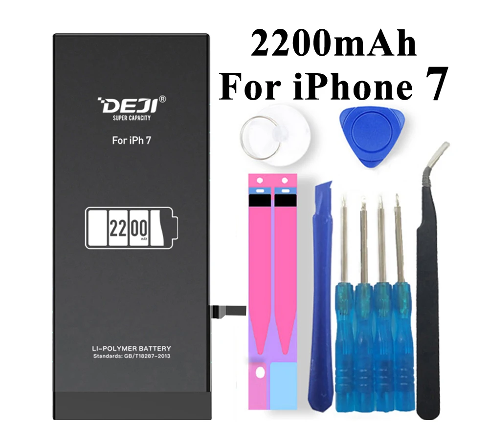 Deji аккумулятор для iPhone SE 7 Plus 7 Plus 7/7P 1800-3410 мАч встроенные литий-полимерные аккумуляторы+ инструменты для Apple iPhone SE 7 Plus батарея