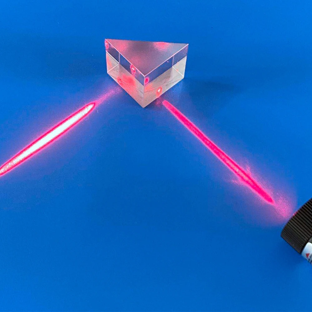 3/5/10/15/20/25/30/40/50mm High Precision K9 Optical Glass Lens Right-Angle Prism 90 Degree 90&deg; Total Reflection Measuring Prism