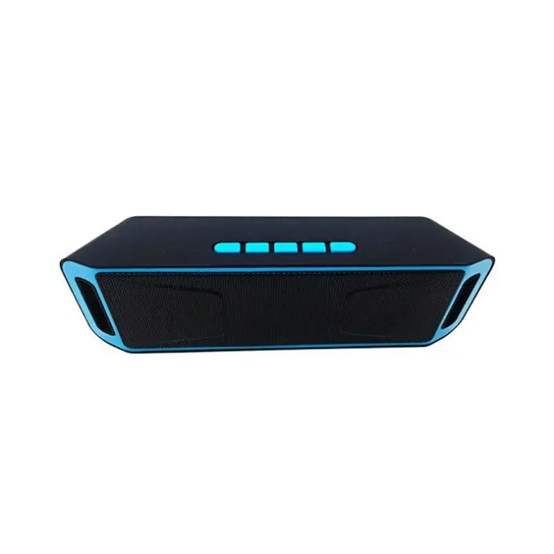 Blue SC208 Портативный беспроводной Bluetooth динамик открытый Hands-free сабвуфер TF карта двойная Колонка для мобильного телефона - Цвет: Blue