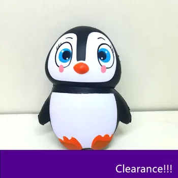 

Clearance!!! Cute Cartoon Squishy Squeezing Toys Penguin Slow Rising Relief Stress Toys Children Kids Gifts
