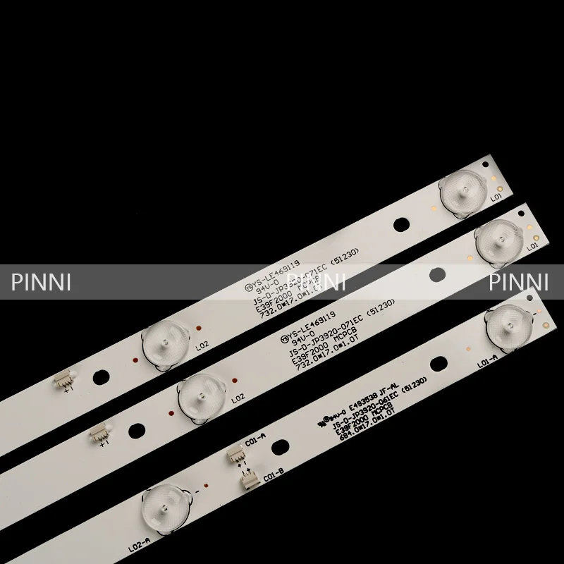

LED backlight strip lamp for JS-D-JP3920-061EC JS-D-JP3920-071EC E39F2000 MCPCB AKAI AKTV401 AKTV403 AKTV4021 D39-F2000 LC390TA