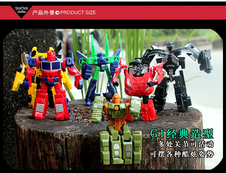 Jouet Robot Transformable - Lot De 3 Figurines - Robot ↔ Voiture - Sans Piles - Pour Enfants 3-14 Ans