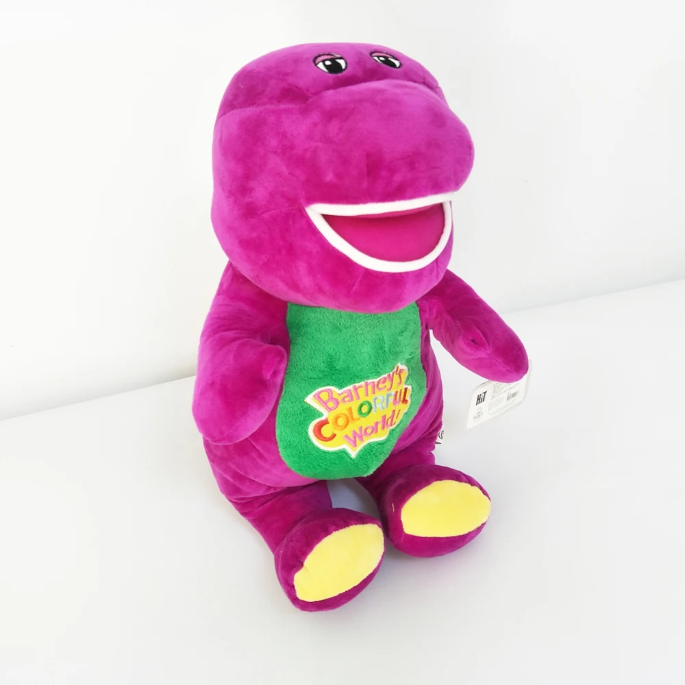 Pelúcia Barney Desenho Dinossauro Roxo Atóxico Multibrink