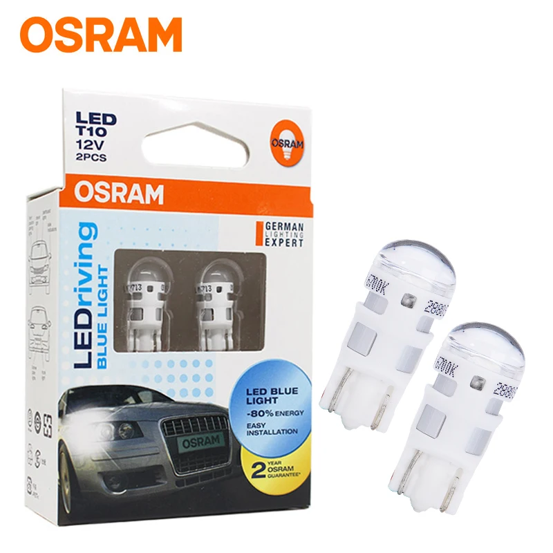 OSRAM T10 led w5w Автомобильный светодиодный светильник сигнала поворота, тормозной светильник для passat b6 peugeot ford mondeo mk4 focus mk2 vw golf touareg volvo