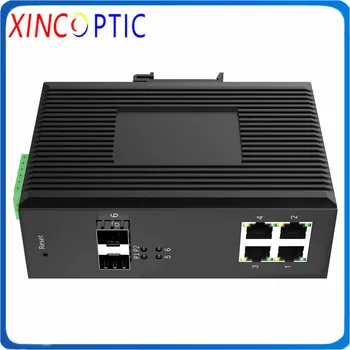 

4*GE PoE+2*GF Unmanaged Industrial PoE Switch,2*1000Base-X, 4*10/100/1000Base-T 2Fiber and 4RJ45 Managed Industrial Switch