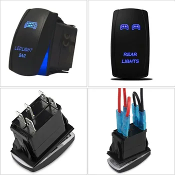 

3pcs/set Car LED Lights Bar Rocker Switch For UTV Polaris RZR Trucks Machines