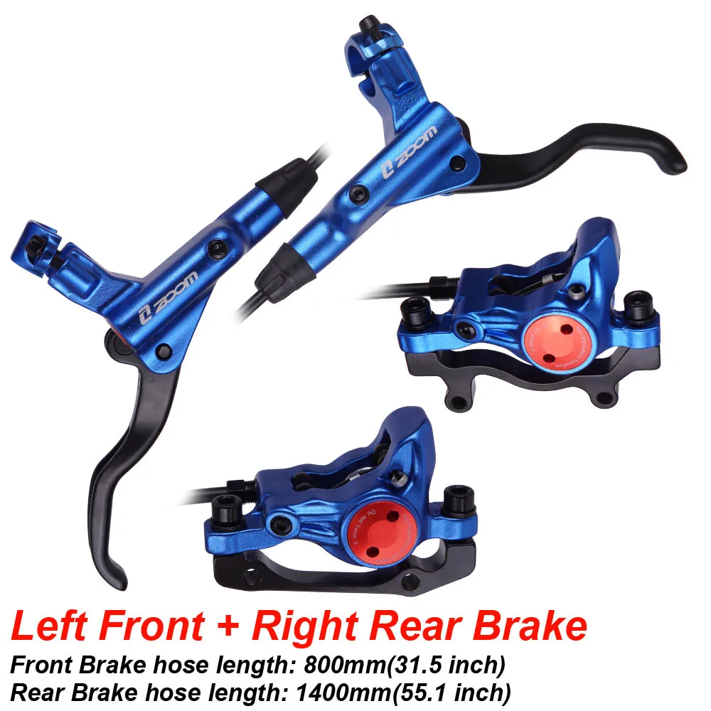 LF RR Brake Blue MTB дорожный велосипед гидравлический дисковый тормозной суппорт передний задний 800/1400 мм комплект для горного велосипеда масляный дисковый тормозной комплект - Цвет: LF RR Brake Blue