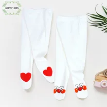 Весенне-осенние детские брюки с милым рисунком Леггинсы для маленьких девочек узкие брюки для маленьких девочек эластичные леггинсы для малышей DKZ256