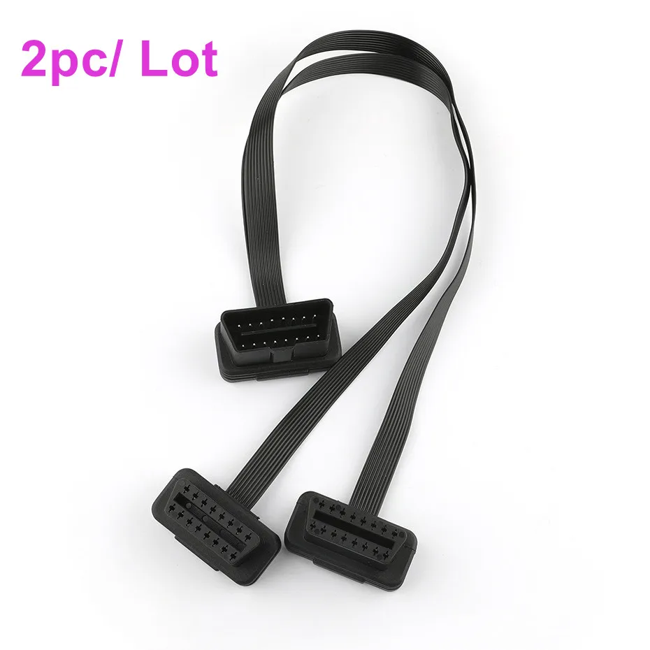 

OBD один разделенный на два удлинительного кабеля OBD2 один сопротивление два плоского кабеля OBD Удлинительный кабель Плоский нитевидный преобразующий провод