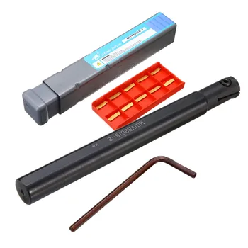 

MGIVR2016-2 Right Hand CNC Lathe Turning Tool Boring Bar Holder 150mm +10pcs MGMN200 Carbide Blades Inserts+ Wrench
