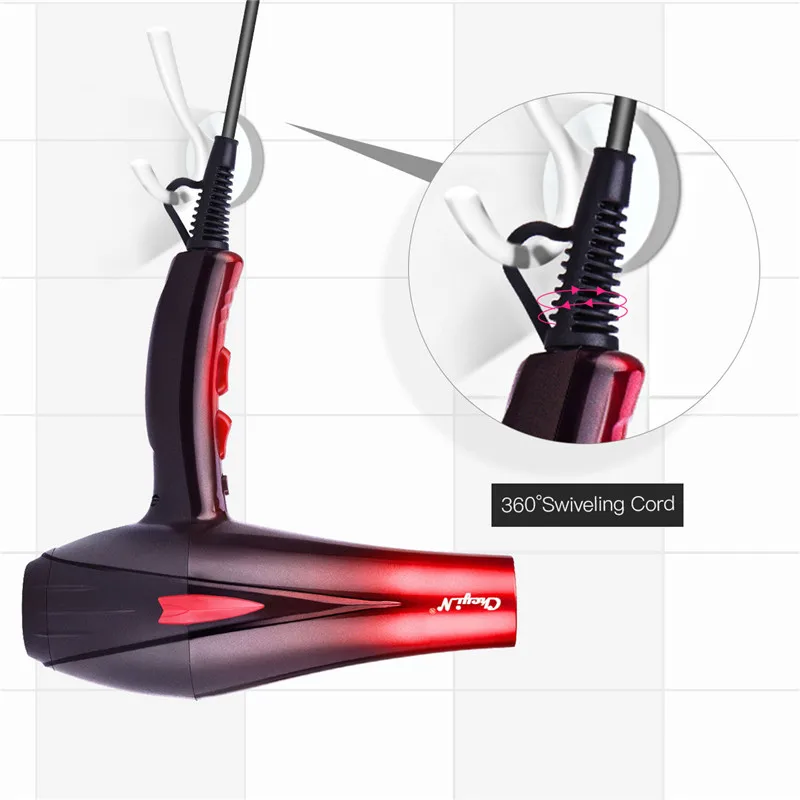 secador de cabelo profissional com luz azul,