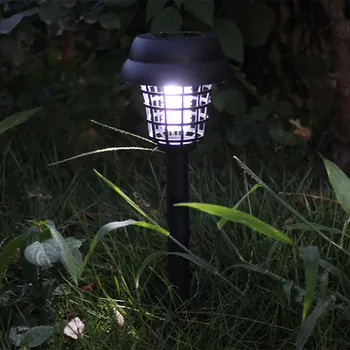 

Outdoor courtyard solar mosquito killer mosquito tra Solar Powered LED Light Mosquito Pest Bug Zapper Insect Killer Lamp #30