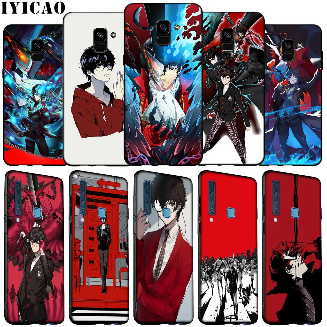 Мягкий чехол для телефона Megami Tensei Persona 5 Samsung Galaxy A51 A71 A81 A91 A41 A21 A11 A01 A2 Core J8 J7 J6 J4 Plus Prime